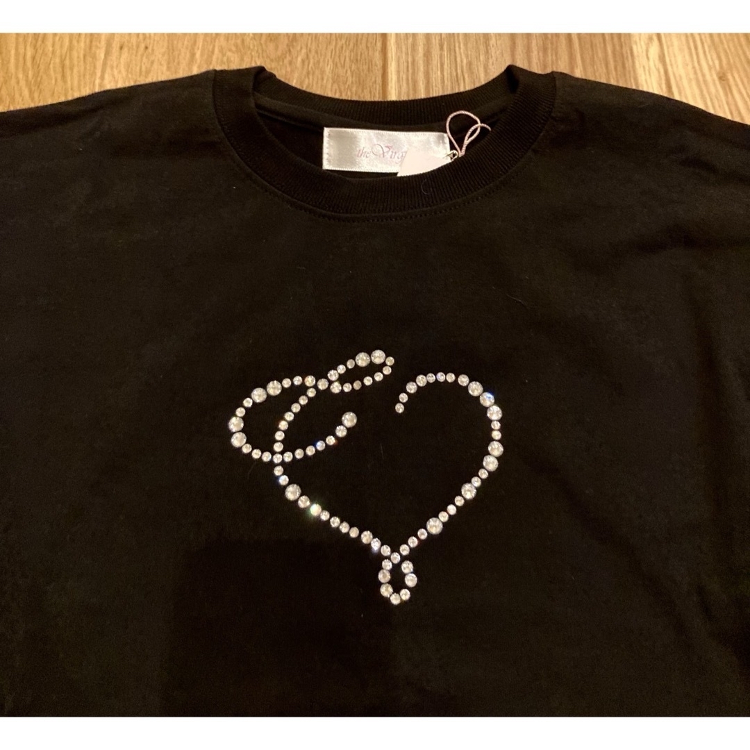 即購入可the virgins heart logo bijou long T - Tシャツ/カットソー