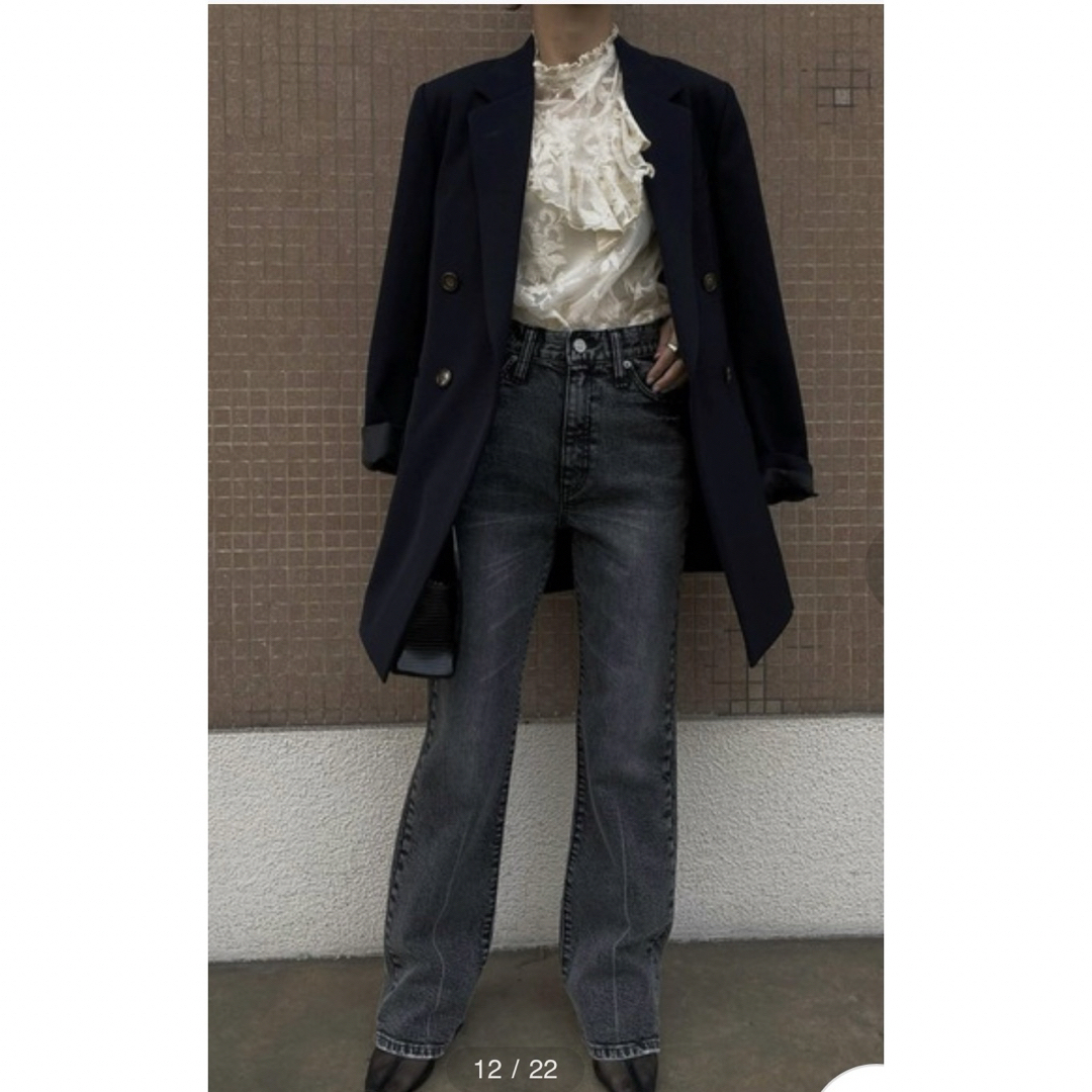 Ameri VINTAGE(アメリヴィンテージ)のAMERI HIGH WAIST FLARE DENIM レディースのパンツ(デニム/ジーンズ)の商品写真