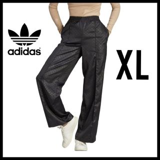 アディダス(adidas)のadidas★モノグラム ファイヤーバード トラックパンツ★黒★XL(カジュアルパンツ)