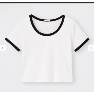 ジーユー(GU)のGU バイカラーミニT(Tシャツ(半袖/袖なし))