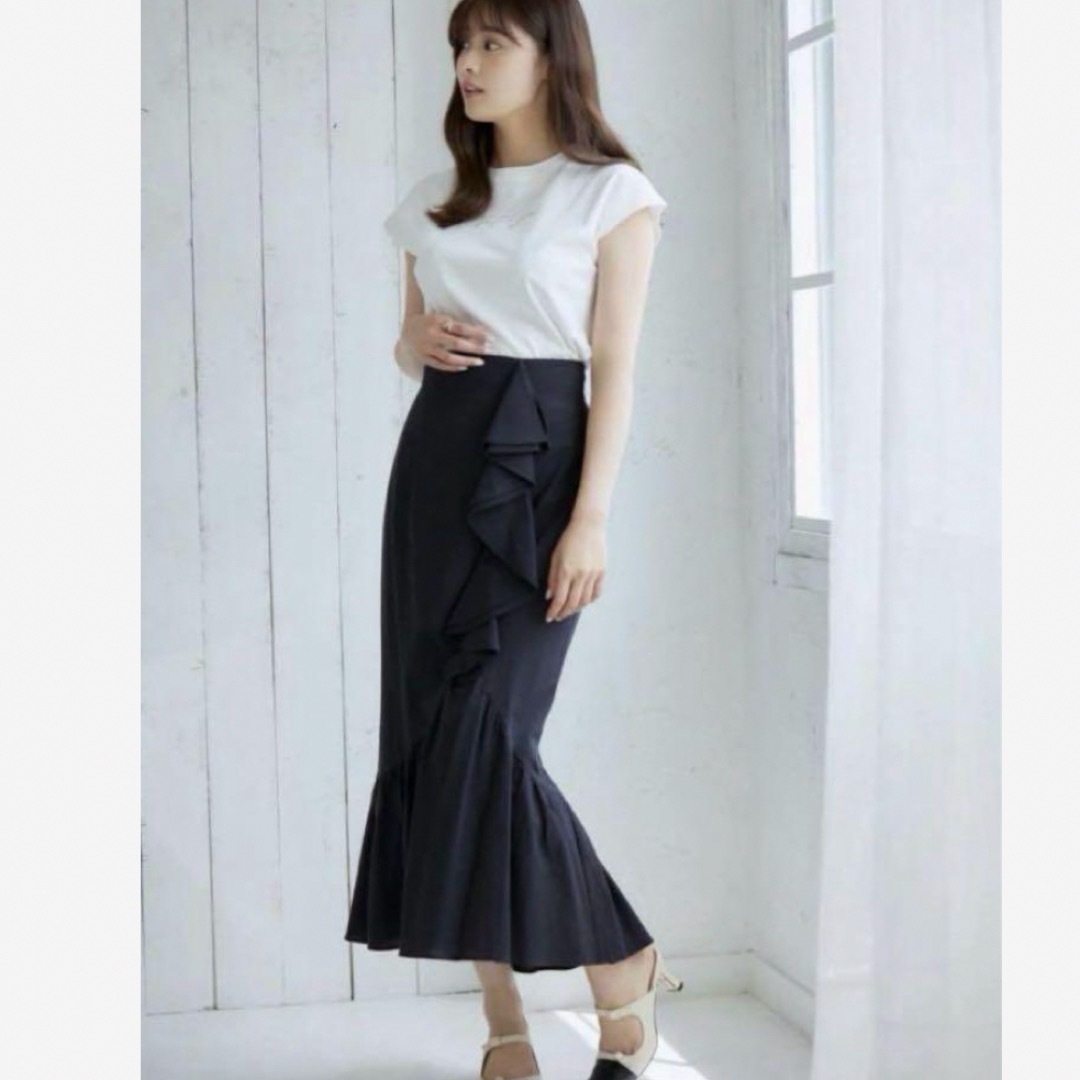 【新品】Herlipto Mermaid Linen Ruffled Skirt