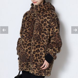 ドゥーズィエムクラス(DEUXIEME CLASSE)のDeuxieme Classe/LEOPARD FLEECE ZIP パーカー(パーカー)