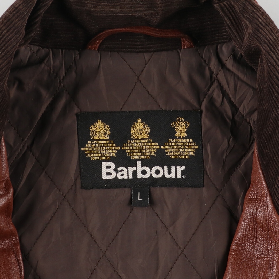 Barbour(バーブァー)の古着 バブアー Barbour レザージャケット モーターサイクルジャケット メンズL /evb004063 メンズのジャケット/アウター(レザージャケット)の商品写真