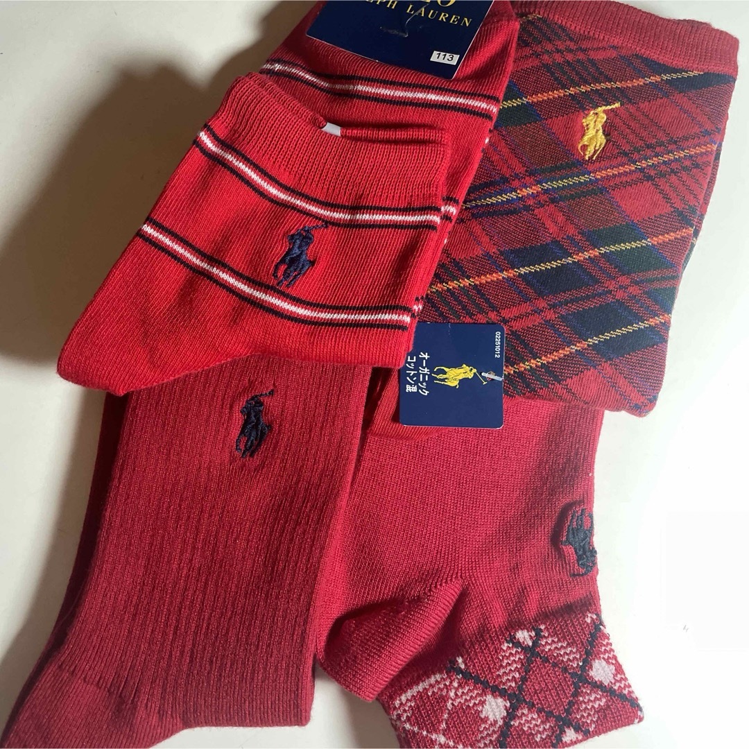 POLO RALPH LAUREN(ポロラルフローレン)の113 ポロ　ラルフローレン　靴下　ショートソックス　ブランド　レディース　婦人 レディースのレッグウェア(ソックス)の商品写真