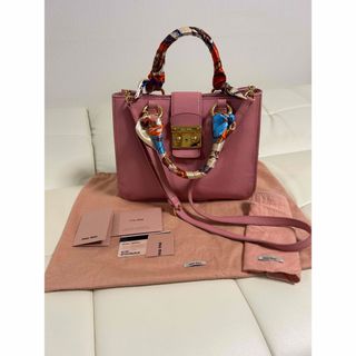 ミュウミュウ(miumiu)の最終お値下げ⭐︎miu miu ハンドバック+ショルダーバック ピンク(ショルダーバッグ)