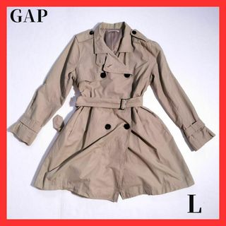 ギャップ(GAP)のGAP　ギャップ　トレンチコート　ベルト付き　L　アウター　ジャケット(トレンチコート)