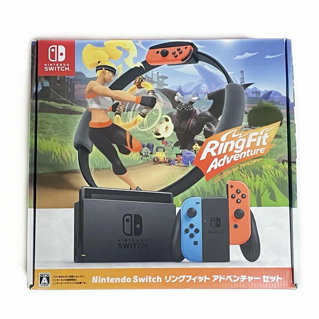 液晶美品 任天堂 Switch スイッチ リングフィットアドベンチャーセット エンタメ/ホビーのゲームソフト/ゲーム機本体(家庭用ゲーム機本体)の商品写真