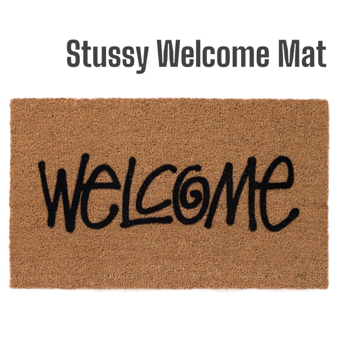 STUSSY(ステューシー)のstussy ステューシー welcome マット 玄関マット 新品 インテリア/住まい/日用品のラグ/カーペット/マット(玄関マット)の商品写真