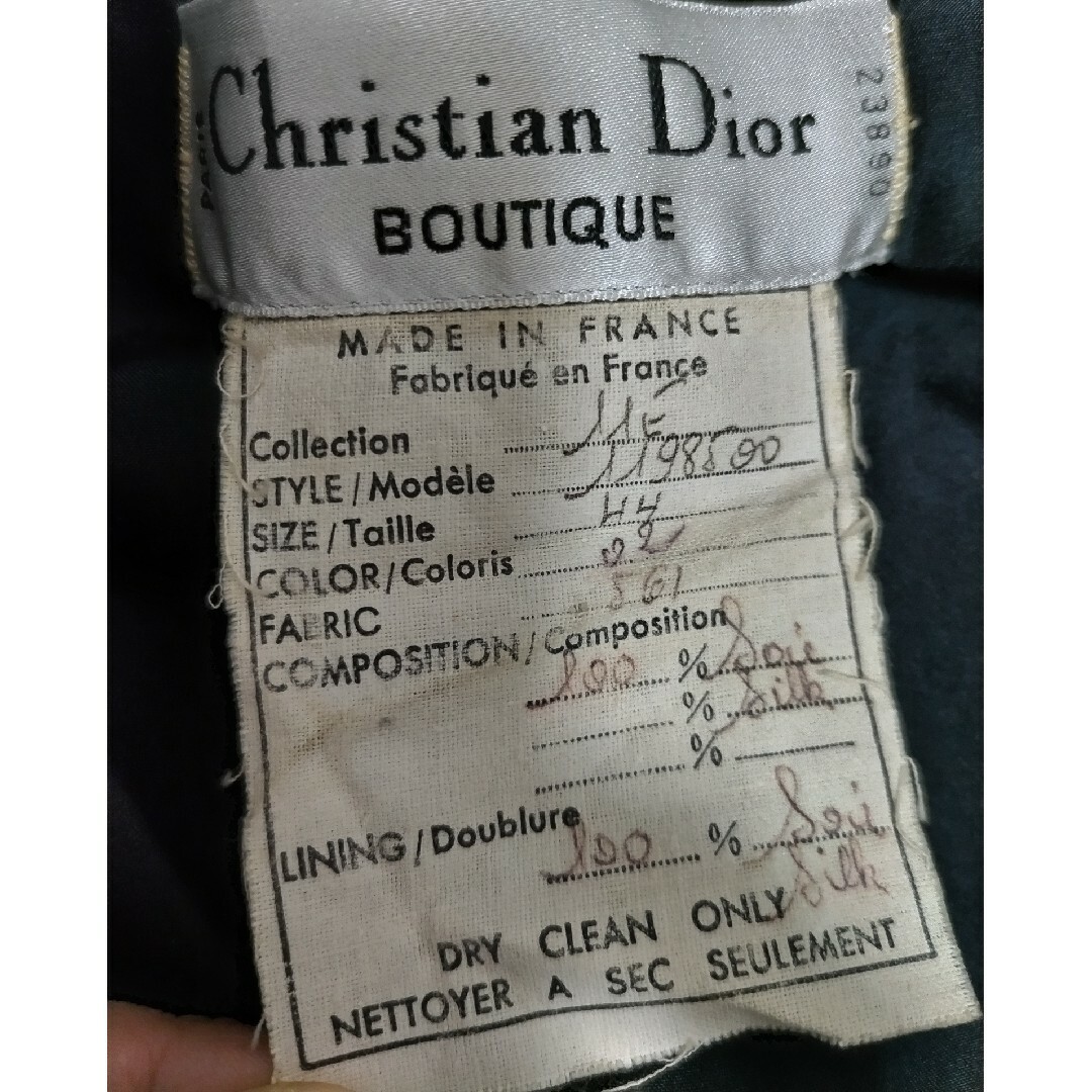 Christian Dior(クリスチャンディオール)のアンティーク、ユーズド　半袖ジャケット レディースのジャケット/アウター(テーラードジャケット)の商品写真