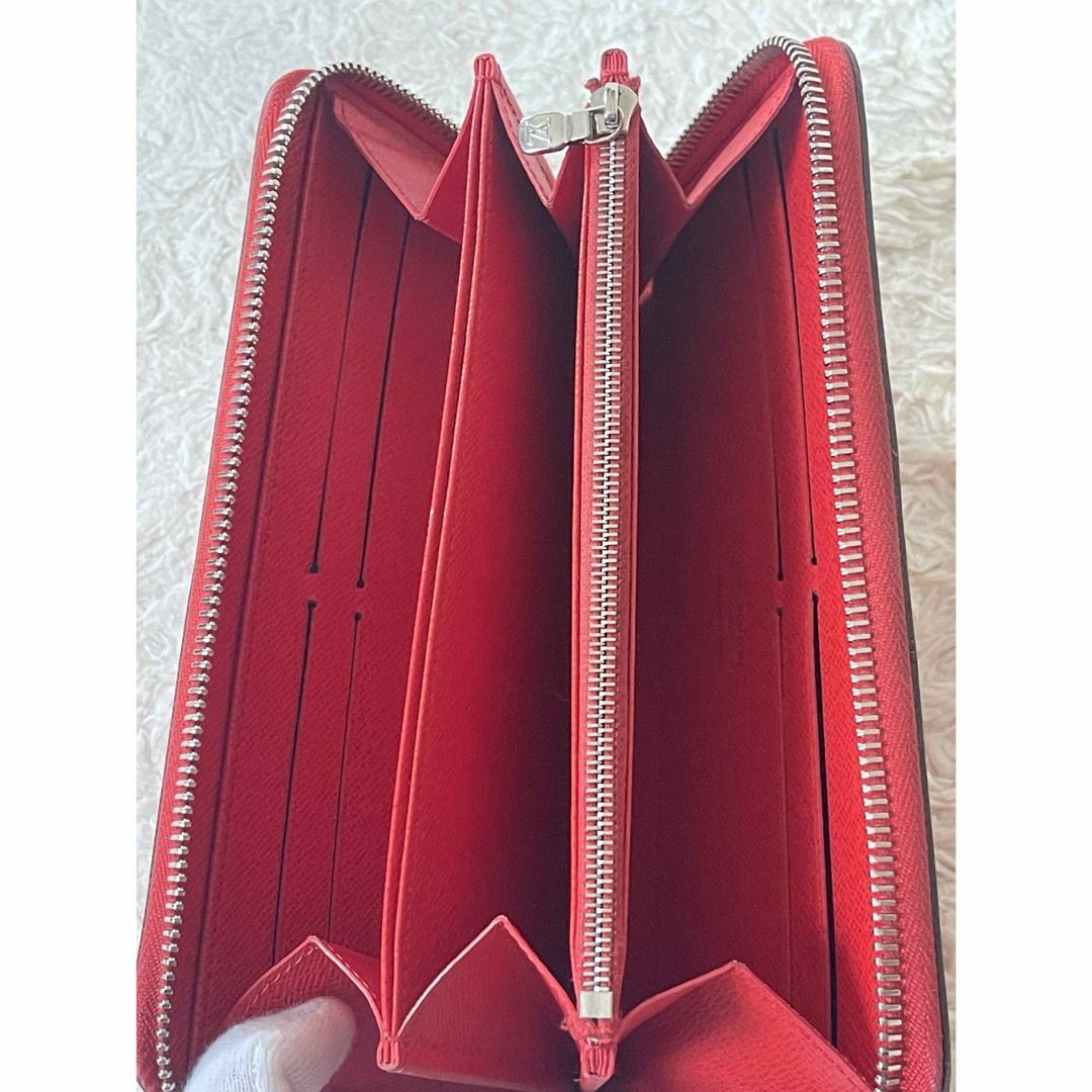 LOUIS VUITTON エピレザー レッド系 ルージュ ジッピーウォレット LOUIS VUITTON エピレザー レッド系 ルージュ ジッピーウォレット
