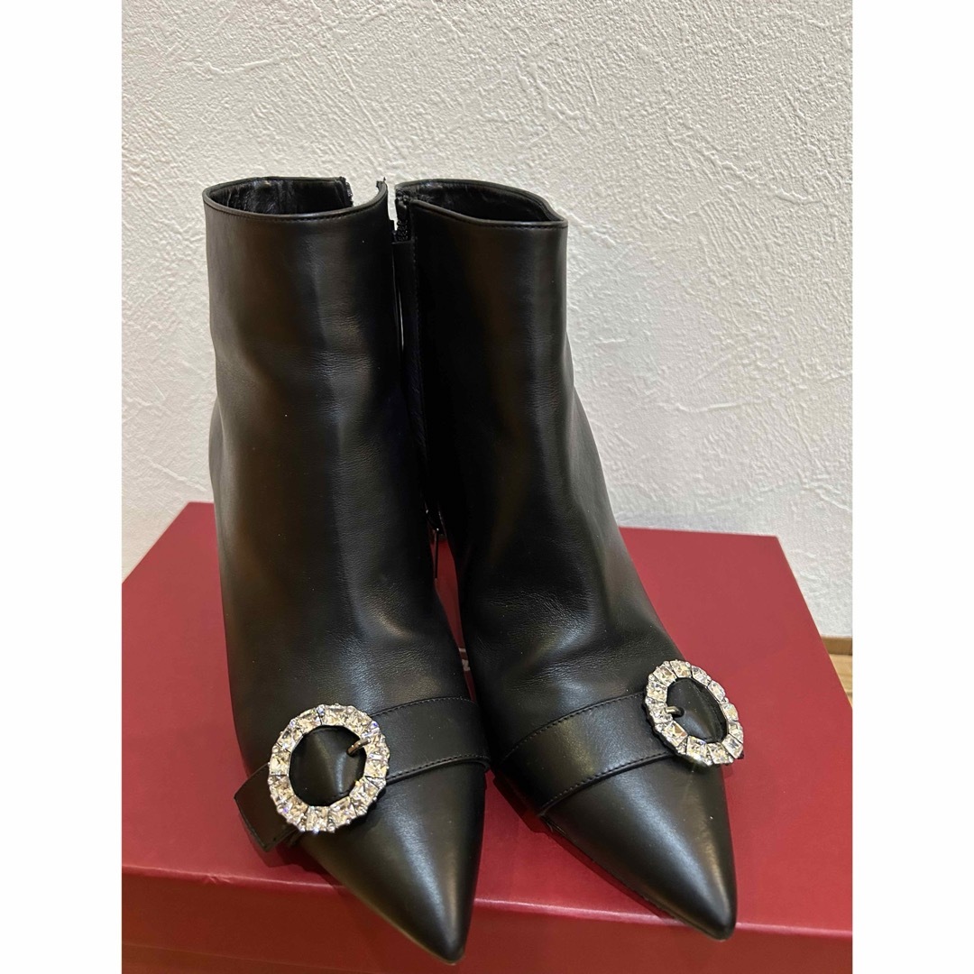 美品 ジミーチュウ ビジューショートブーツ 美品 ジミーチュウ ビジューショートブーツ