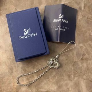 スワロフスキー(SWAROVSKI)のスワロフスキー　正規品　ハート　ストラップ(その他)