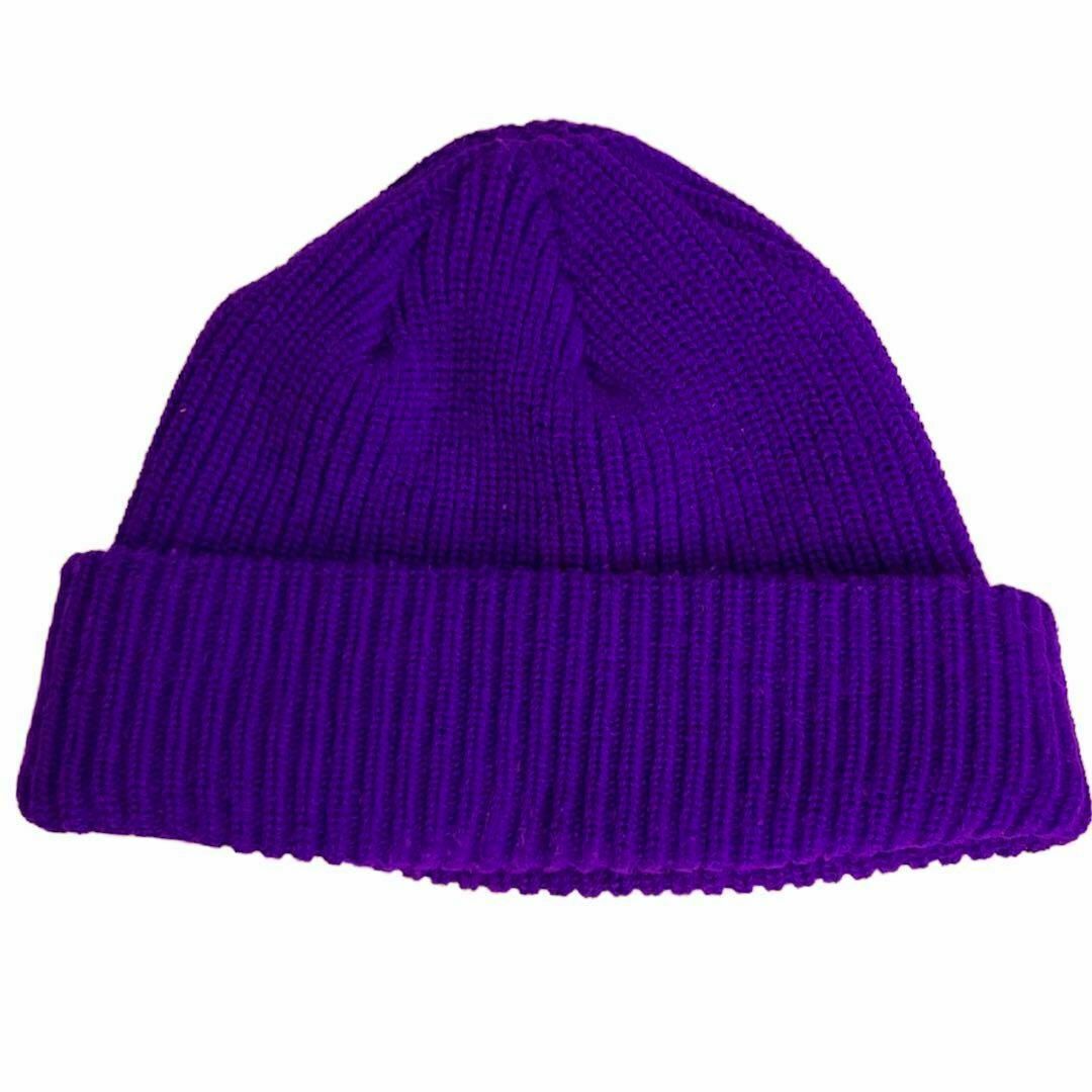 衝撃価格】 7452 Supreme Oval Patch Beanie Purple -ニット帽/ビーニー