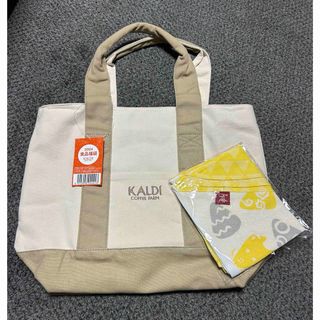 カルディ(KALDI)のKALDI 食品福袋　2024 もへじ手ぬぐいバック（辰）(トートバッグ)