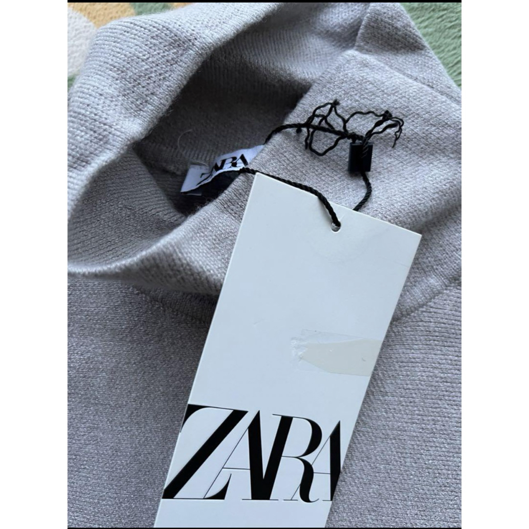 ZARA(ザラ)の新品ZARA ハイネックニットワンピースM レディースのワンピース(ロングワンピース/マキシワンピース)の商品写真