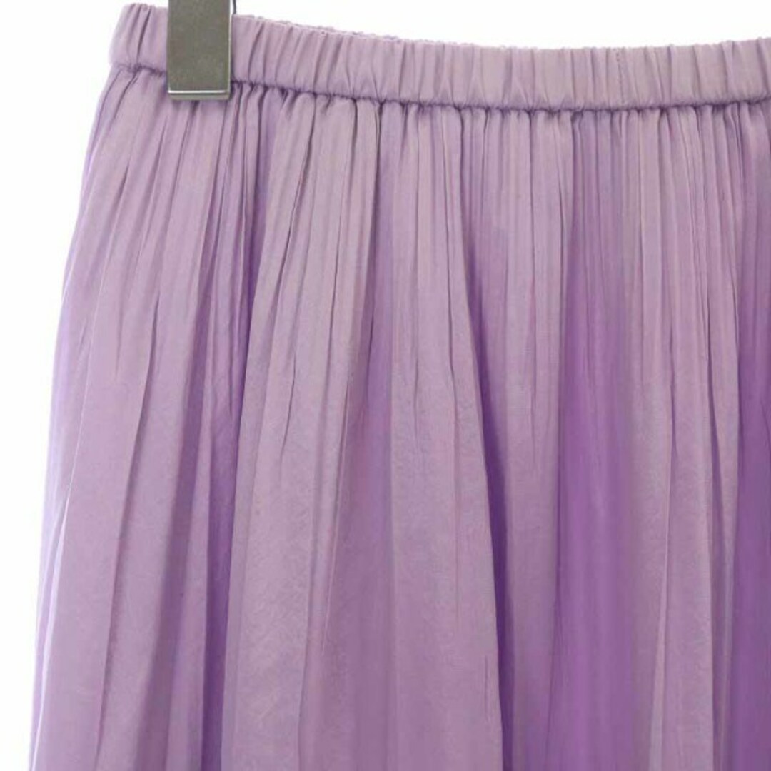 Ray BEAMS(レイビームス)のレイビームス 20SS ギャザーロングスカート イージー 紫 レディースのスカート(ロングスカート)の商品写真