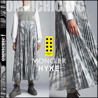 MONCLER - 18万MONCLER HYKE モンクレールハイクプリーツマキシ MONCLER - 18万MONCLER HYKE モンクレールハイクプリーツマキシ