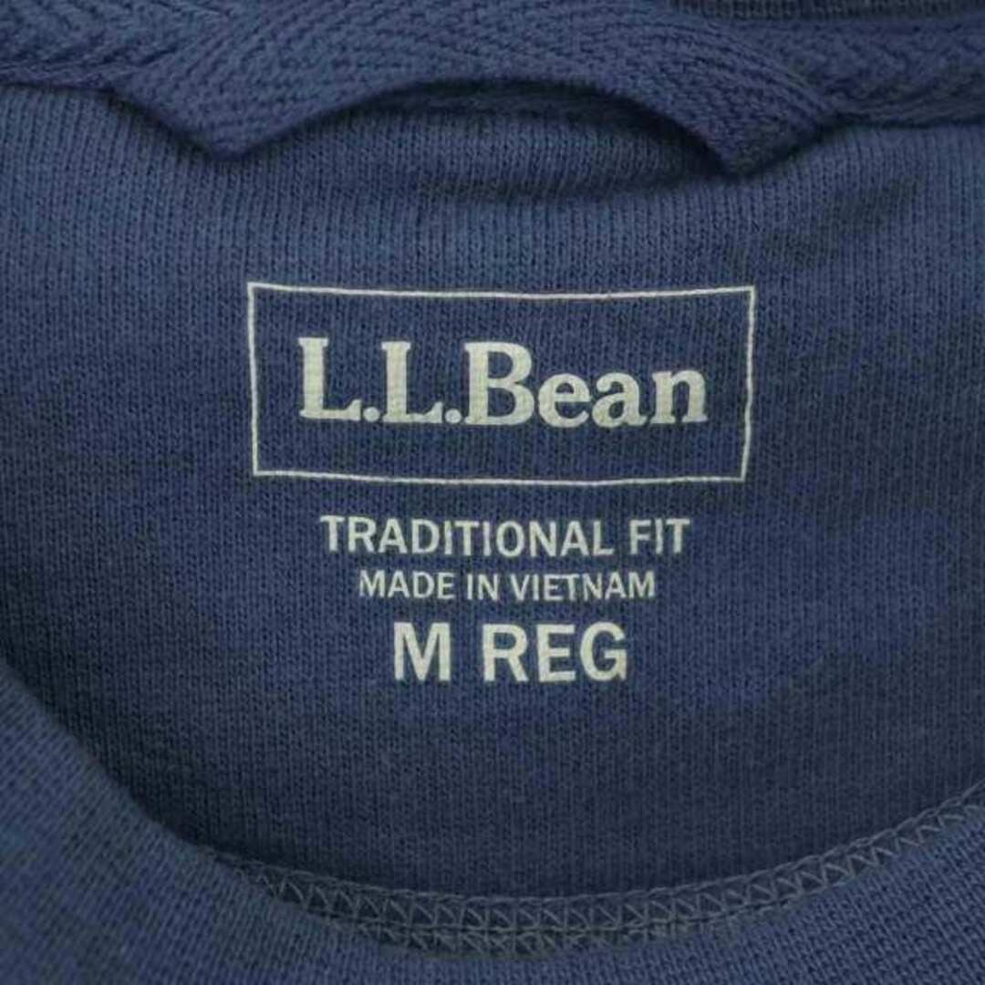 L.L.Bean(エルエルビーン)のエルエルビーン ロゴ スウェット トレーナー 長袖 コットン混 M 青 メンズのトップス(その他)の商品写真