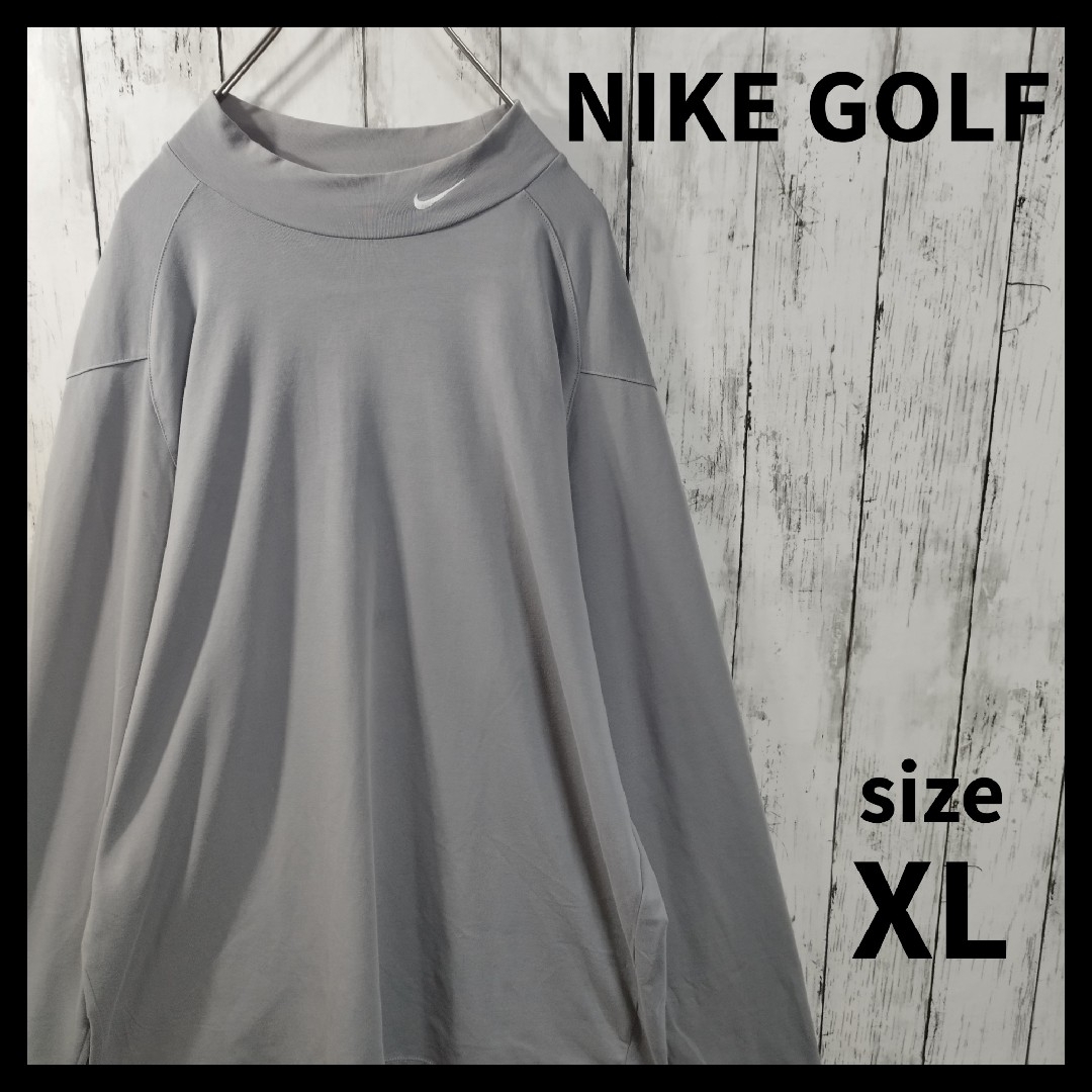 NIKE(ナイキ)の【NIKE GOLF】刺繍ロゴハイネックカットソー　スポーツ　ゴルフ　春秋冬 メンズのトップス(Tシャツ/カットソー(七分/長袖))の商品写真