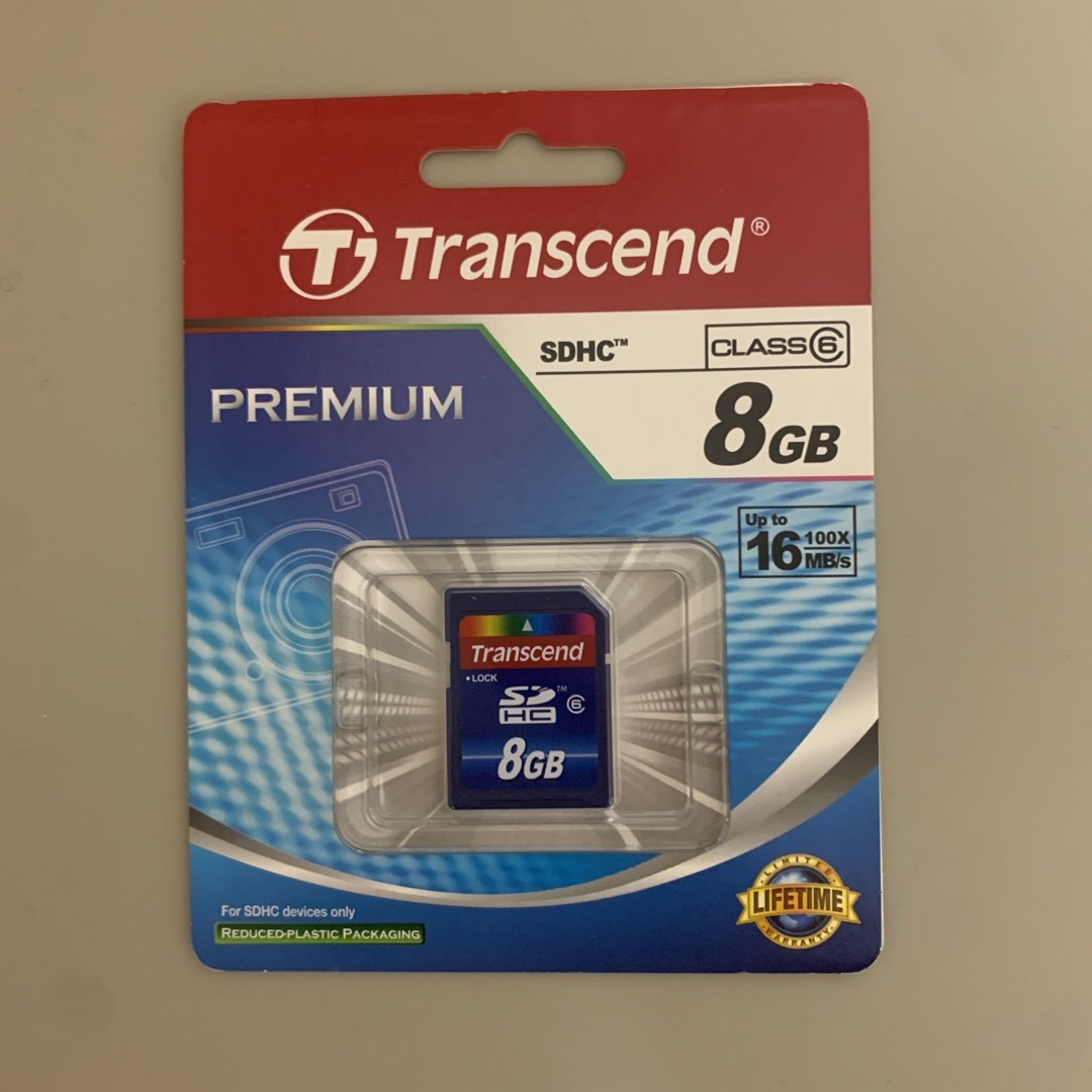 Transcend(トランセンド)のTranscend SDHCカード TS8GSDHC6 スマホ/家電/カメラのカメラ(その他)の商品写真