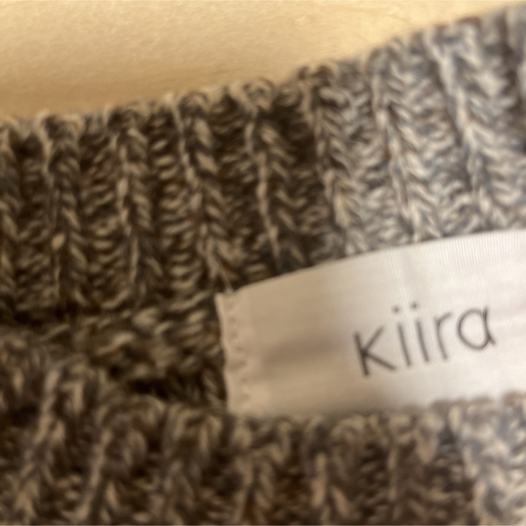 KiiRA(キーラ)のKiiRA　MIX FRINGE KNIT PO/グレー/F レディースのトップス(ニット/セーター)の商品写真