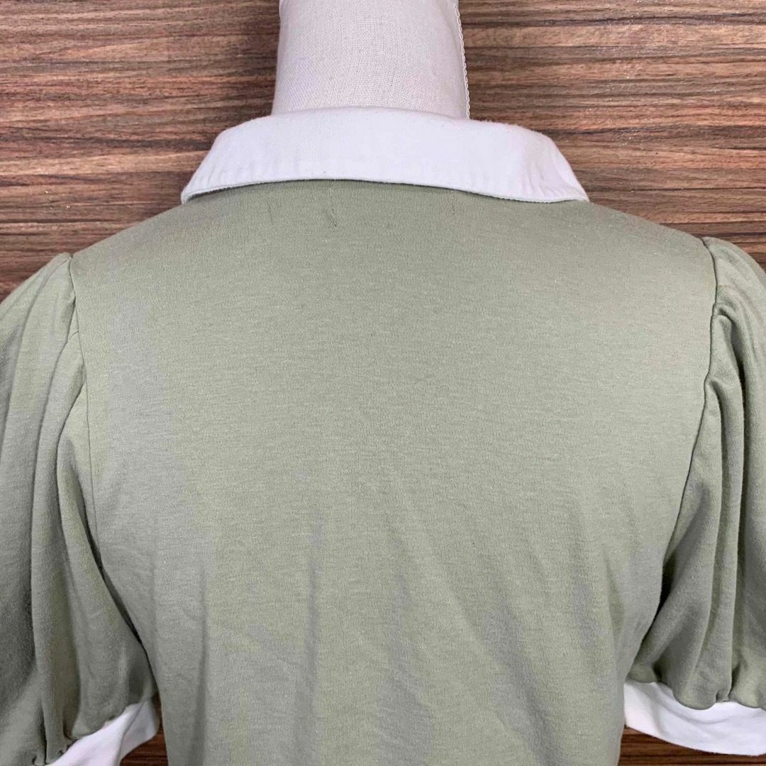 WEGO(ウィゴー)のWEGO ウィゴー ポロシャツ フリーサイズ 緑 グリーン 無地 半袖 レディースのトップス(ポロシャツ)の商品写真