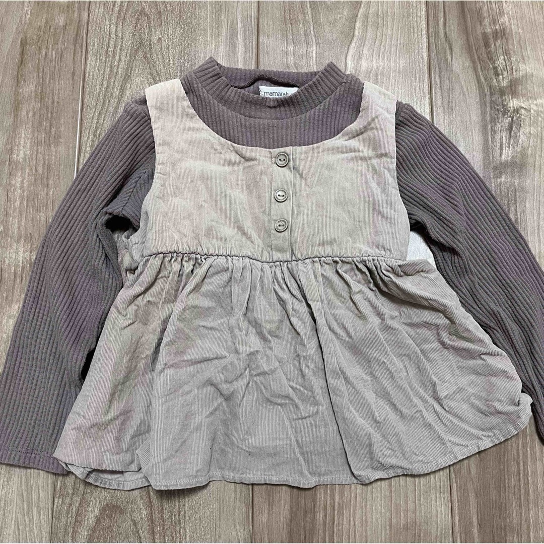 バースデイ(バースデイ)の長袖　チュニック　110 キッズ/ベビー/マタニティのキッズ服女の子用(90cm~)(Tシャツ/カットソー)の商品写真