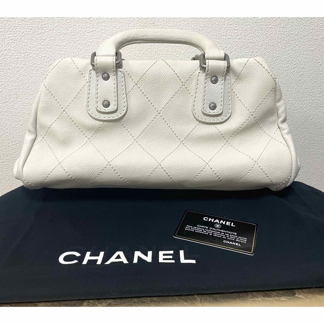 CHANEL(シャネル)のレア　CHANEL シャネル　ワイルドステッチ　ミニボストン　ヴィンテージトート レディースのバッグ(ハンドバッグ)の商品写真