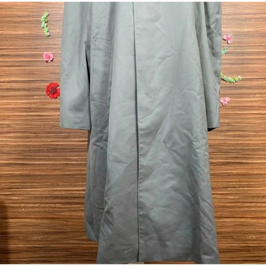 オンワード樫山️ ロングコート メンズ XLサイズ相当 灰色 グレー メンズのジャケット/アウター(ステンカラーコート)の商品写真