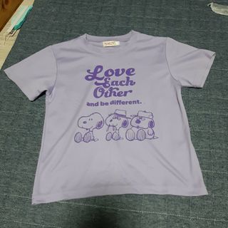 スヌーピー(SNOOPY)のスヌーピー SNOOPY  Tシャツ　130　紫　パープル(Tシャツ/カットソー)