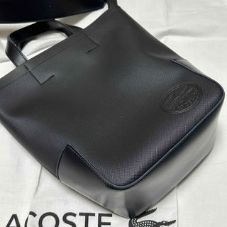 ラコステ(LACOSTE)の【週末限定値下】ラコステ　ショルダーバッグ　2way 黒　ブラック(ショルダーバッグ)