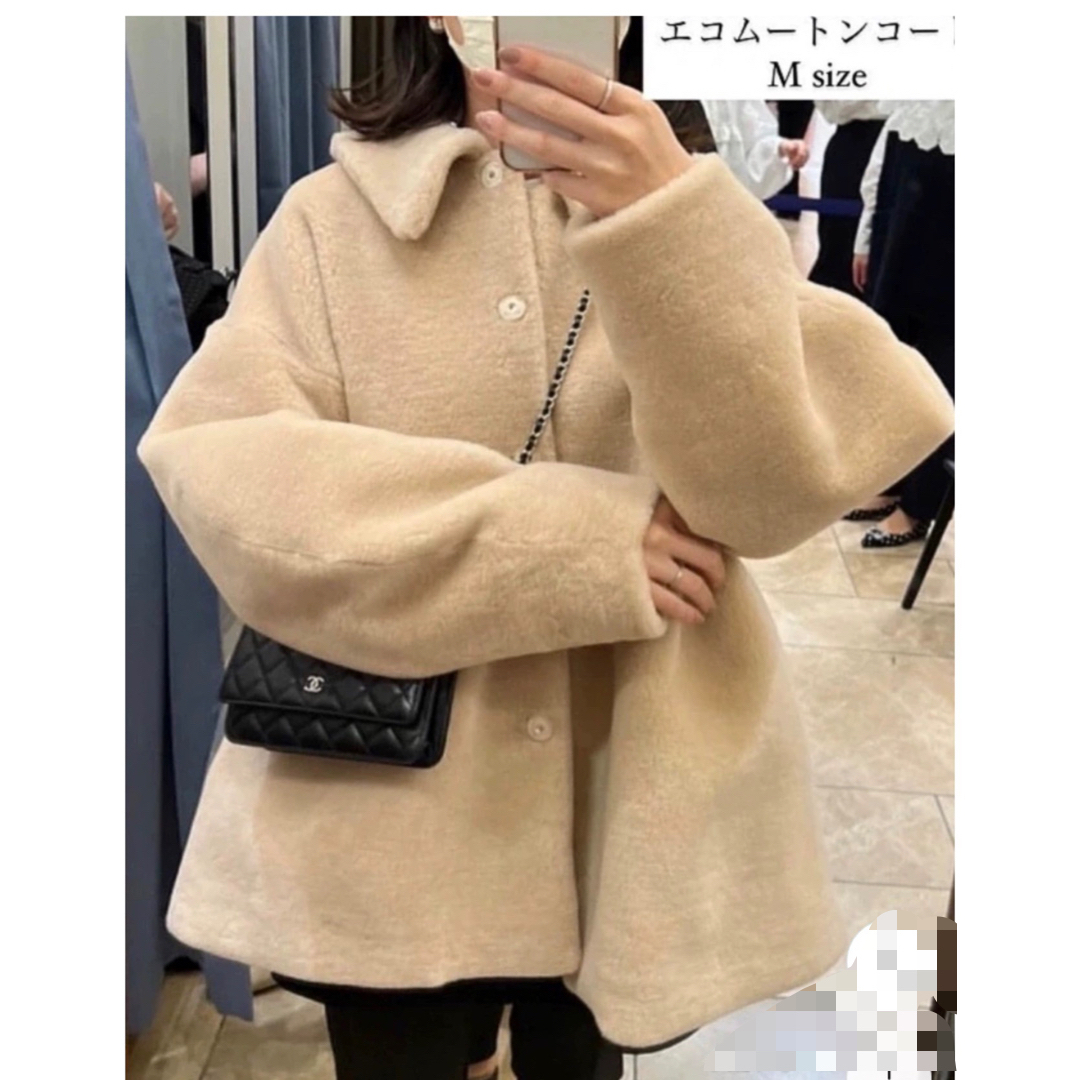 OHGA オーガ エコムートンコート コート Mの通販 by mia's shop OHGA オーガ エコムートンコート コート Mの通販 by mia's shop