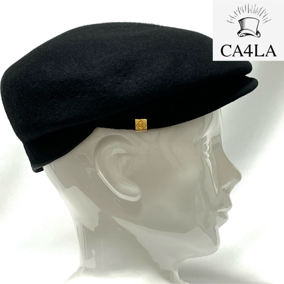 CA4LA(カシラ)の【超美品】CA4LA カシラ 日本製 定番アシメントリーフェルトハンチングベレー レディースの帽子(ハンチング/ベレー帽)の商品写真