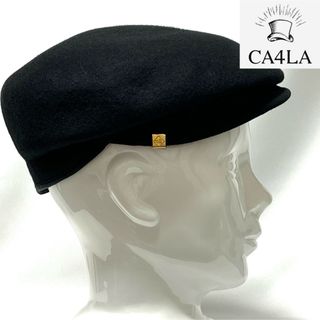 カシラ(CA4LA)の【超美品】CA4LA カシラ 日本製 定番アシメントリーフェルトハンチングベレー(ハンチング/ベレー帽)