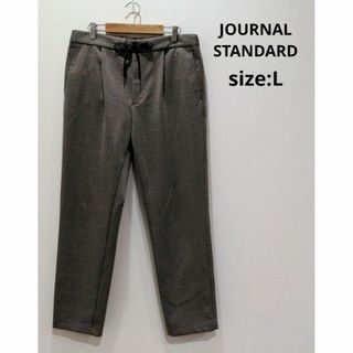 ジャーナルスタンダード(JOURNAL STANDARD)のJOURNAL STANDARD チェック柄 タック パンツ 後ゴム L 秋冬(カジュアルパンツ)