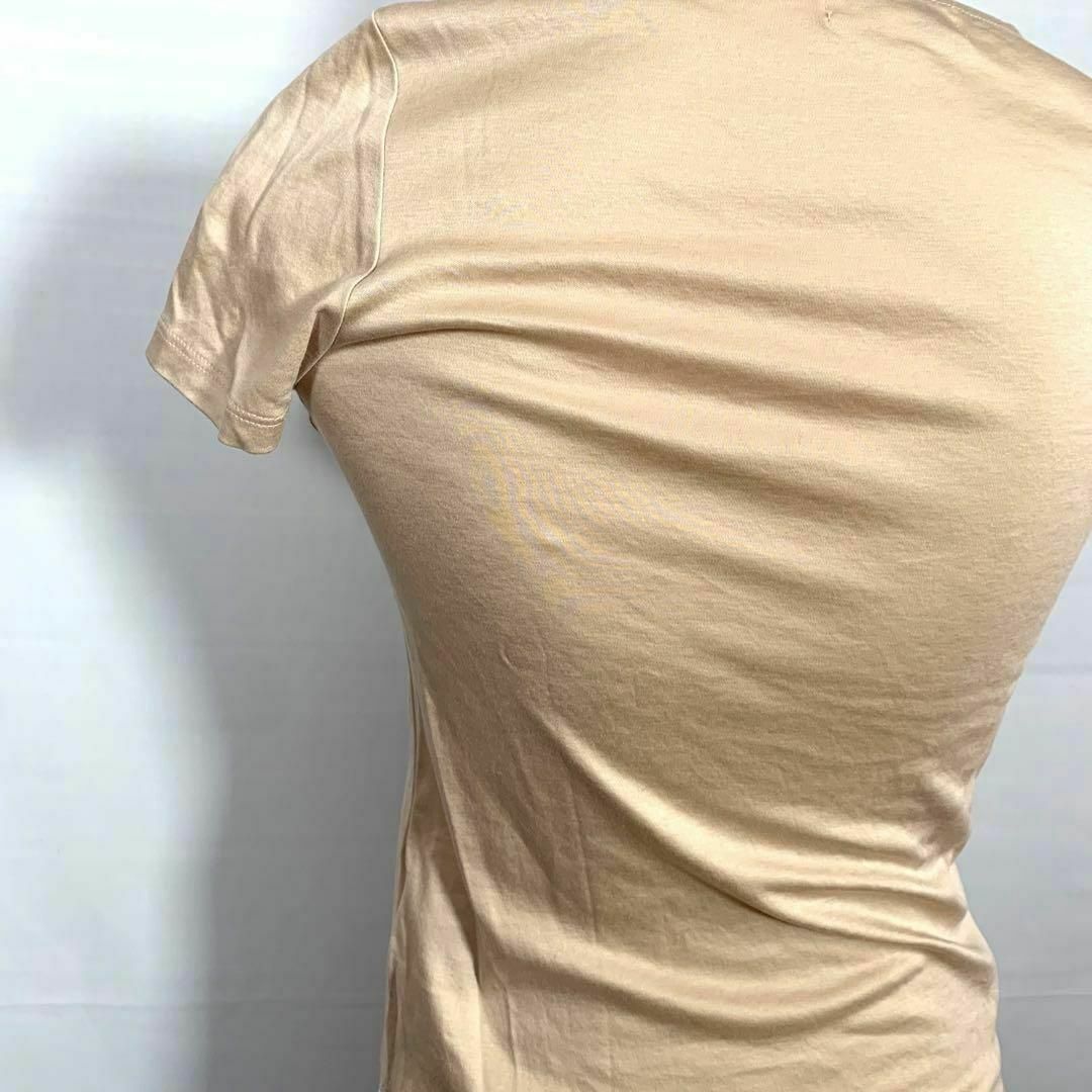MICHEL KLEIN(ミッシェルクラン)のMICHEL KLEIN️ Ｔシャツ 38サイズ Mサイズ相当 ベージュ 半袖 レディースのトップス(Tシャツ(半袖/袖なし))の商品写真