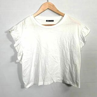 ザラ(ZARA)のZARA ザラ️⭐️Tシャツ Mサイズ レディース 白 ホワイト 袖なし(Tシャツ(半袖/袖なし))