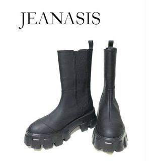 ジーナシス(JEANASIS)の✨新品✨JEANASIS★ラグソールミドルブーツ★サイドゴア★ハーフブーツ(ブーツ)