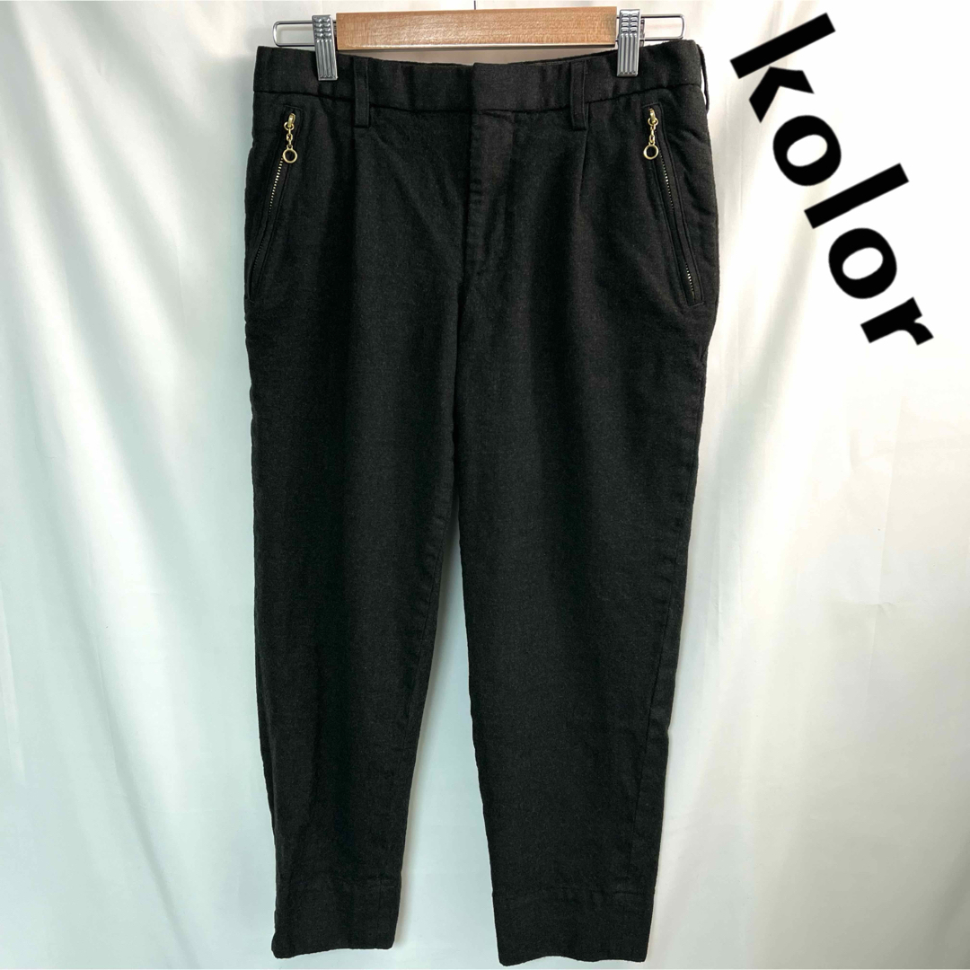 kolor - kolor ドーバー限定 テーパード ジップ パンツ 1の通販 kolor - kolor ドーバー限定 テーパード ジップ パンツ 1の通販