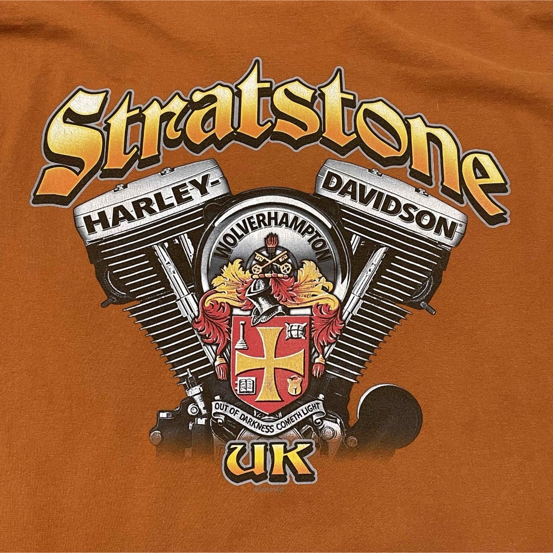 Harley Davidson(ハーレーダビッドソン)の希少ビンテージ！古着らしい風合いとUSレディデザインハーレーダビッドソンT(L) メンズのトップス(Tシャツ/カットソー(半袖/袖なし))の商品写真
