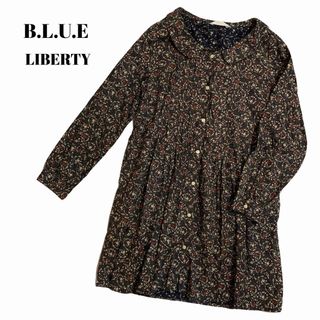 ビーエルユーイー(B.L.U.E.)のB.L.U.E ビーエルユーイー リバティ 花柄 ロングシャツ(シャツ/ブラウス(長袖/七分))