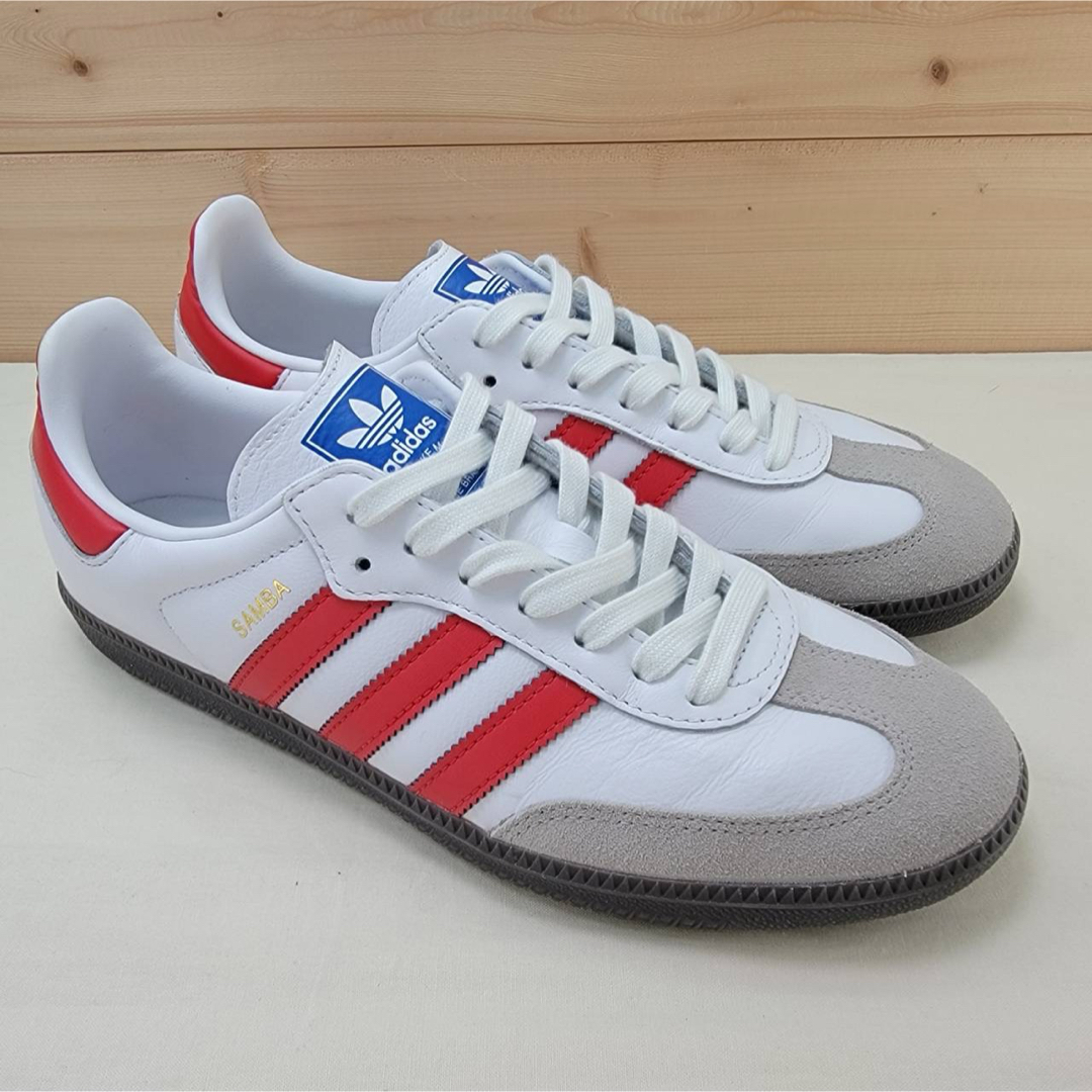 adidas - アディダス オリジナルス サンバ OG ホワイト/レッド adidas - アディダス オリジナルス サンバ OG ホワイト/レッド
