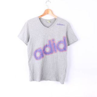 アディダス(adidas)のアディダス 半袖 Tシャツ NEO LABEL 綿100％ スポーツウエア トップス レディース Mサイズ グレー adidas(Tシャツ(半袖/袖なし))