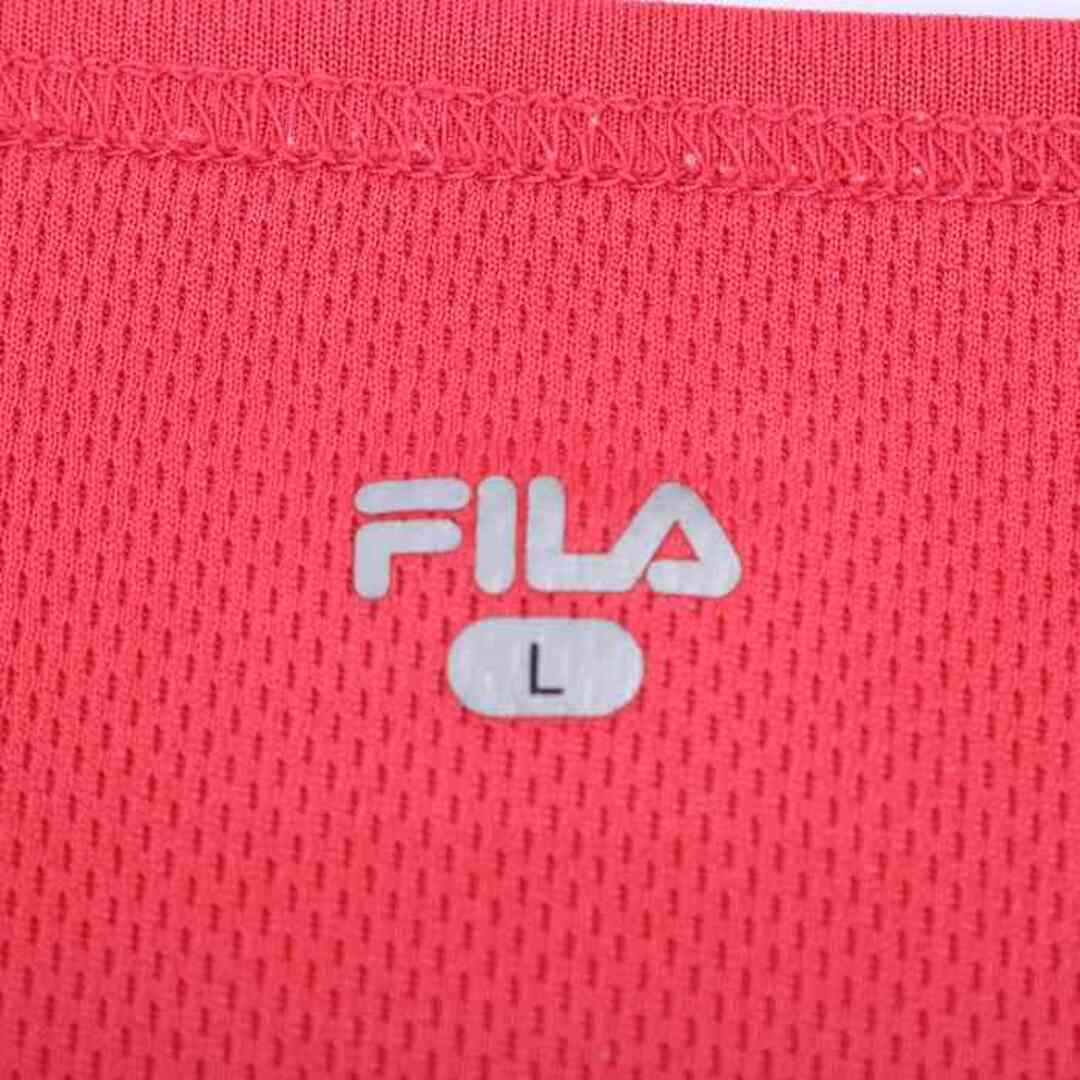 FILA(フィラ)のフィラ Tシャツ 半袖 メッシュ プラクティスシャツ スポーツウエア トップス レディース Lサイズ ピンク FILA レディースのトップス(Tシャツ(半袖/袖なし))の商品写真