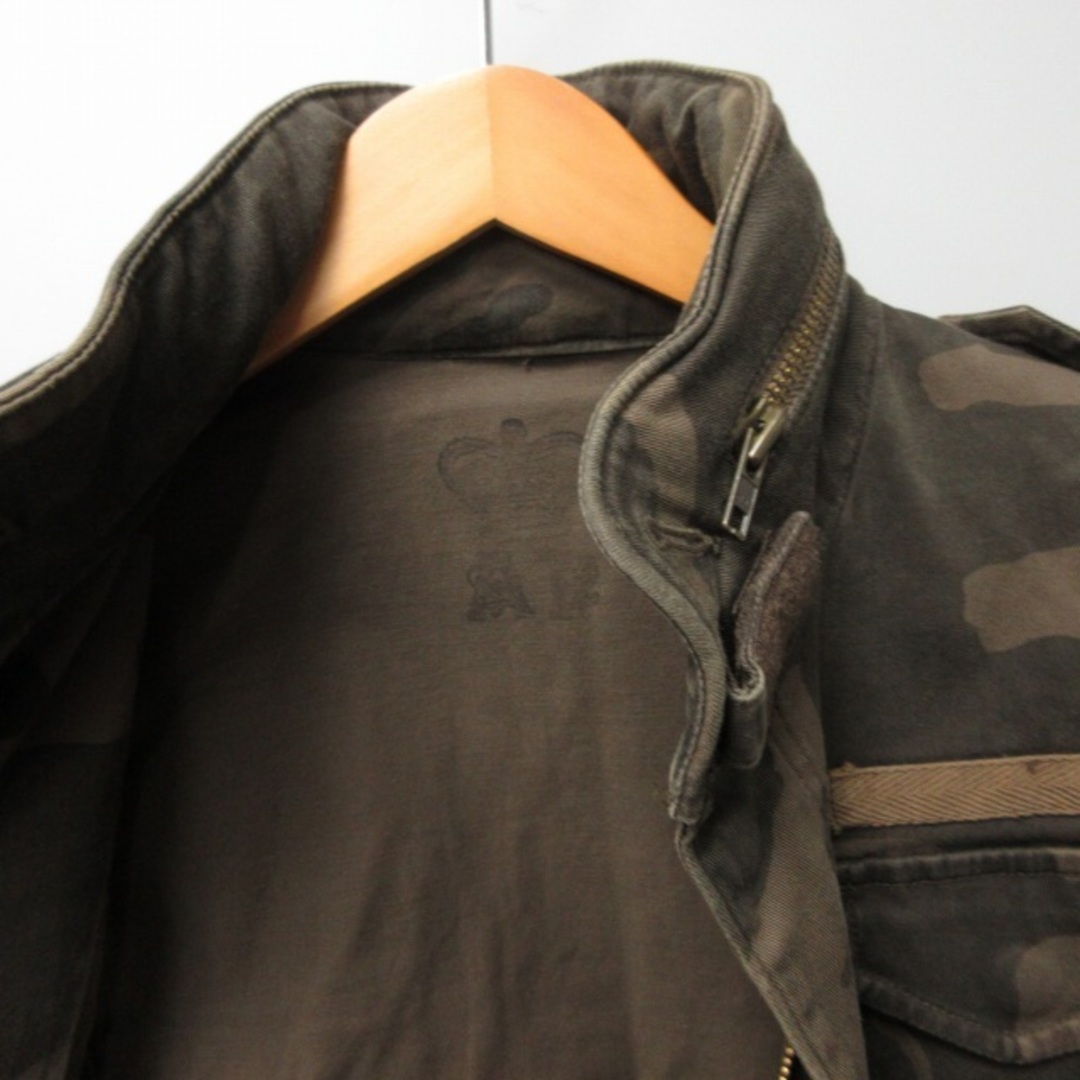 エーピーストゥディオ M-65 ジャケット ブルゾン 迷彩柄 茶 S IBO46 レディースのジャケット/アウター(ブルゾン)の商品写真