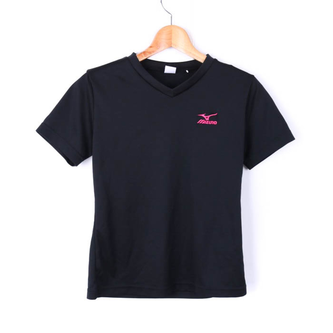 MIZUNO(ミズノ)のミズノ Tシャツ 半袖 メッシュ プラクティスシャツ スポーツウエア トップス レディース Lサイズ ブラック Mizuno レディースのトップス(Tシャツ(半袖/袖なし))の商品写真