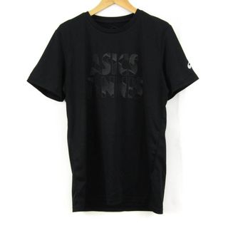 アシックス(asics)のアシックス Tシャツ 半袖 スポーツウエア トップス 黒 メンズ Lサイズ ブラック asics(Tシャツ/カットソー(半袖/袖なし))