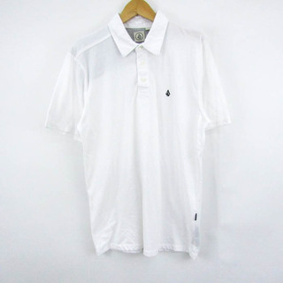 ボルコム(volcom)のボルコム ポロシャツ 半袖  トップス 白 メンズ Mサイズ ホワイト VOLCOM(ポロシャツ)