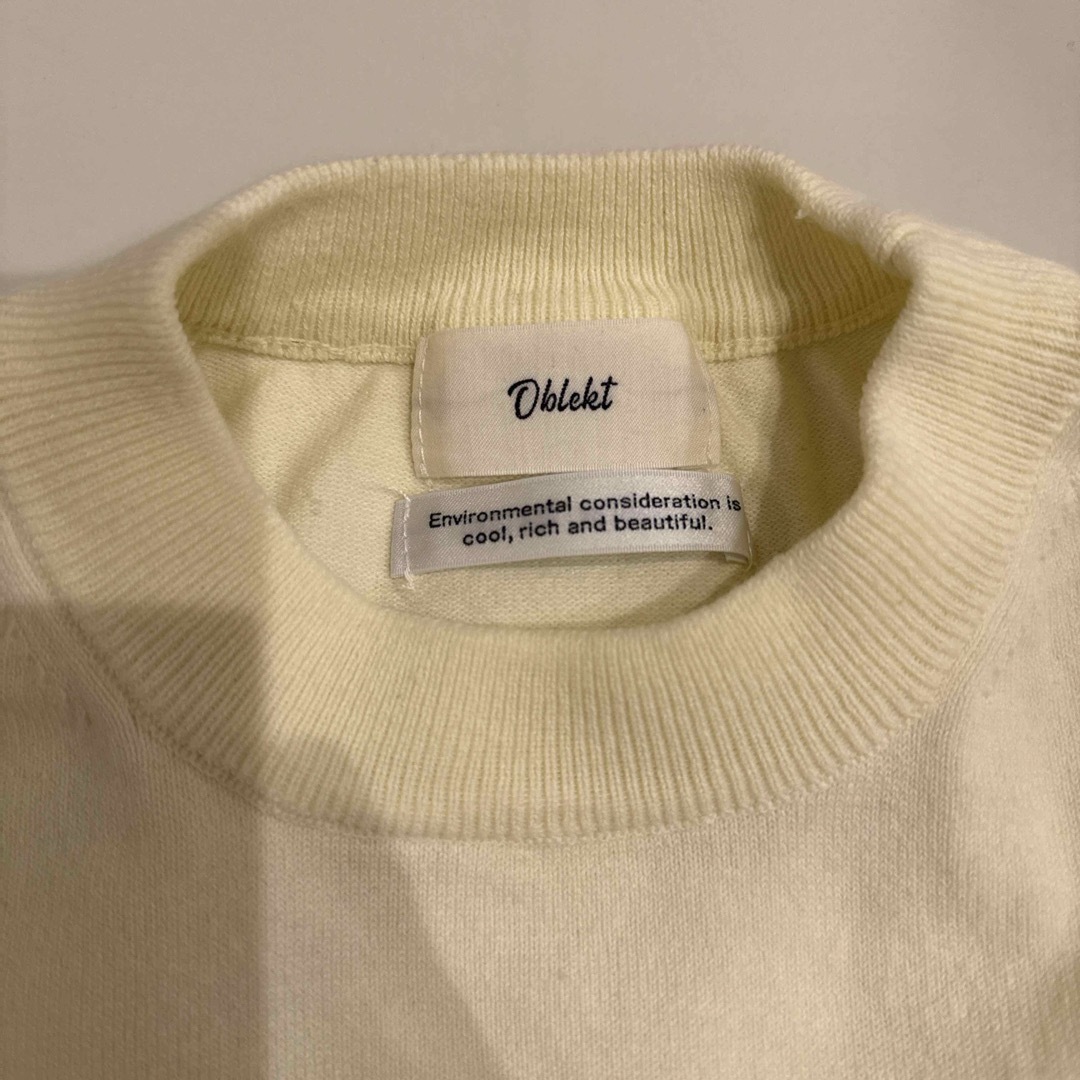 Oblekt(オブレクト)のORGANIC COTTON SHORT KNIT P/O レディースのトップス(ニット/セーター)の商品写真