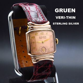 GRUEN VERI-THIN 手巻き腕時計 10KGF & SILVER(腕時計(アナログ))